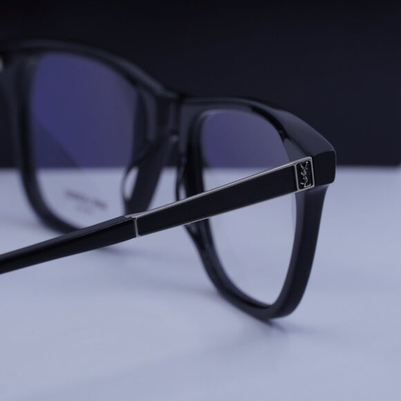 Saint Laurent SL M83 001 Square Eyeglasses – Black 52mm - Picture 6 of 10
